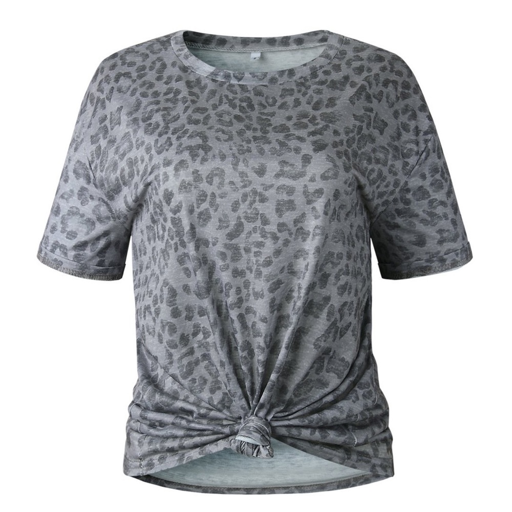 Charcoal Animal print tee
